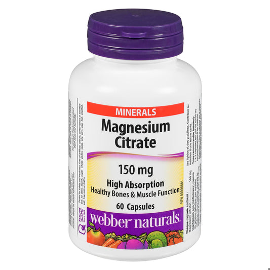 MAGNESIUM CITRATE CAPS 150MG 60 WEBBER