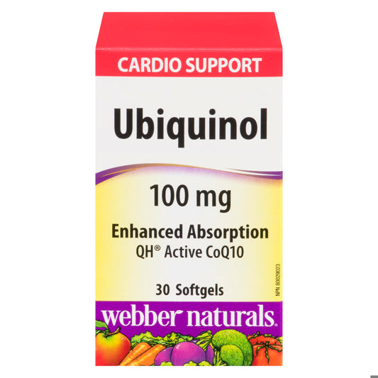 COENZYME Q10 UBIQUINOL 100MG 30 WEBBER