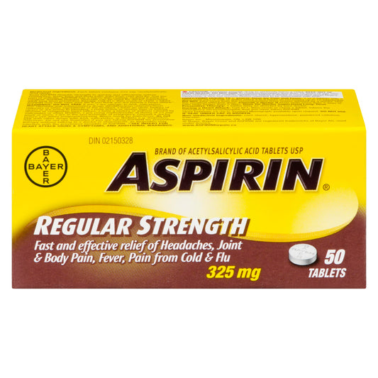 ASPIRIN TB 325MG 50
