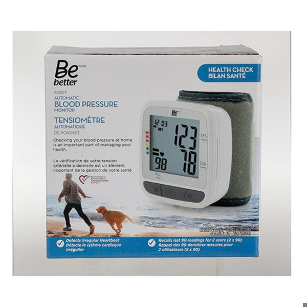 BE BETTER WRIST AUTO BLOOD PRESSURE MONITOR