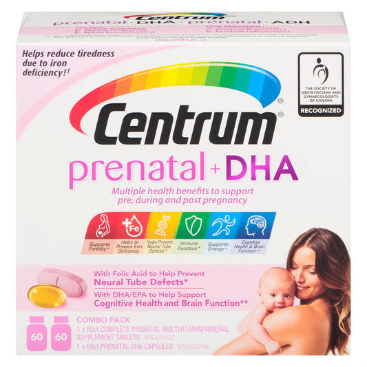 CENTRUM PRENATAL+DHA COMBO 60+60