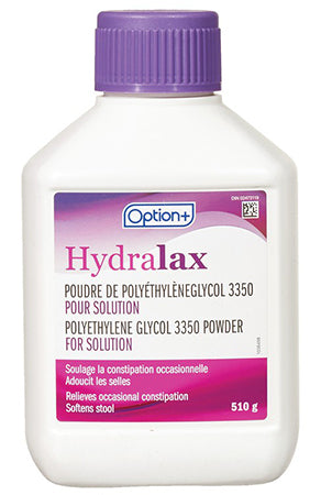 OPTION+ HYDRALAX POLYETHYLENE GLYCOL 3350 PD 510G