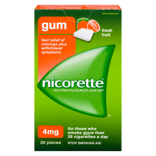 NICORETTE GUM 4MG FR FRT 30