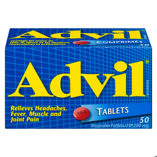 ADVIL 200 MG 50 TABLETS