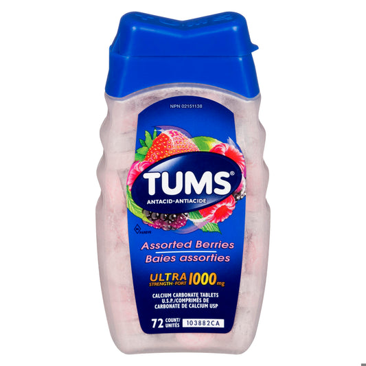 TUMS ULTRA BERRIES ASTD 72