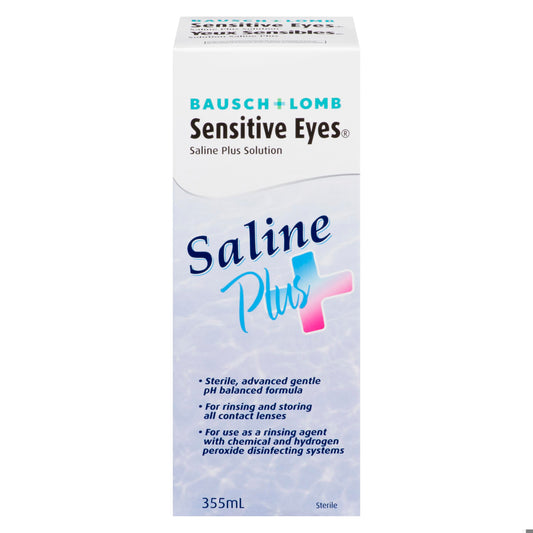 BAUSCH&LOMB SE SALINE SOL PLUS 355ML