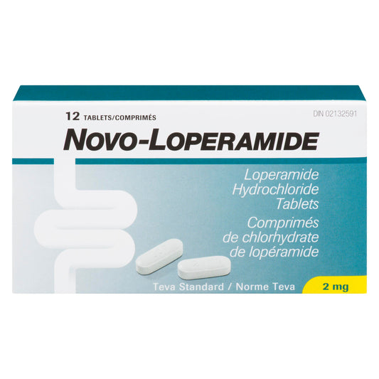 LOPERAMIDE CPLT 2MG 12 NOVO