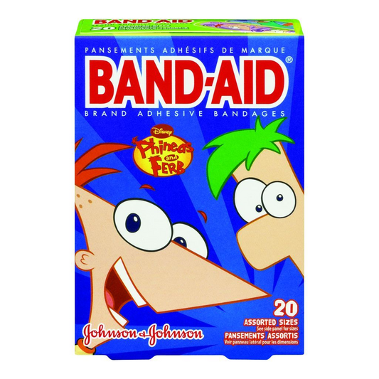 BAND-AID DISNEY PHINEAS & FERB ASTD 20