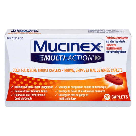 MUCINEX COLD FLU & SORE THROAT TB 20