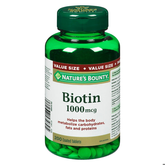 NATURE'S BOUNTY BIOTIN 1000MCG TB 200