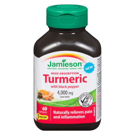 TUMERIC & BLACK PEPPER CAPS 4000MG 60 JAM