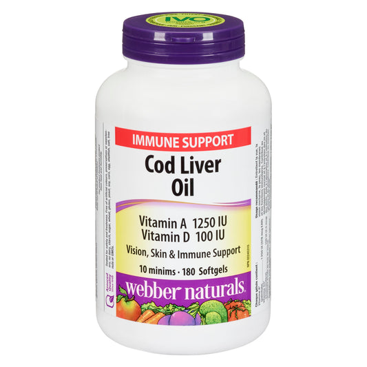 COD LIVER OIL SOFTGEL WEBBER 180