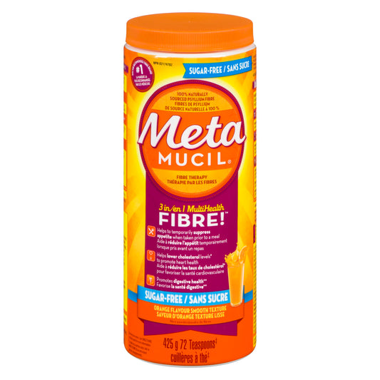 METAMUCIL SMOOTH TEXT SUGARFREE ORANGE 425G