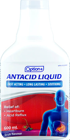 OPTION+ ANTACID LIQ FRUIT 600ML