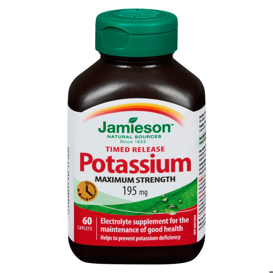 POTASSIUM CPLT 195MG TR 60 JAMIESON