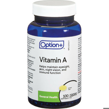 OPTION+ VITAMIN A SOFTGEL 10000IU 100