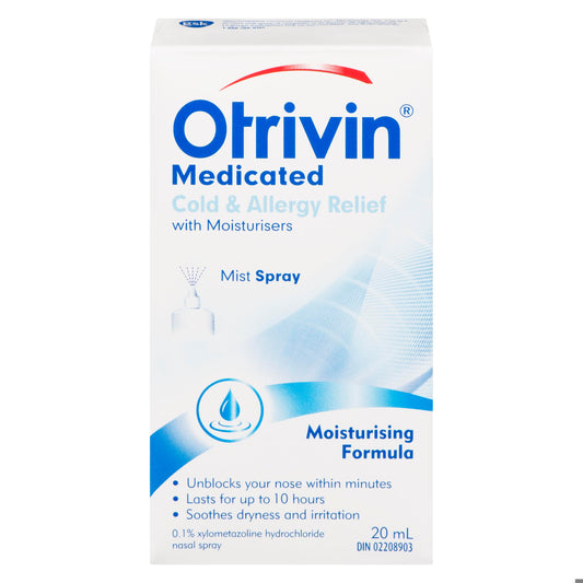 OTRIVIN 0.1% NASAL SP MOITURIZING COLD&ALLERG 20ML