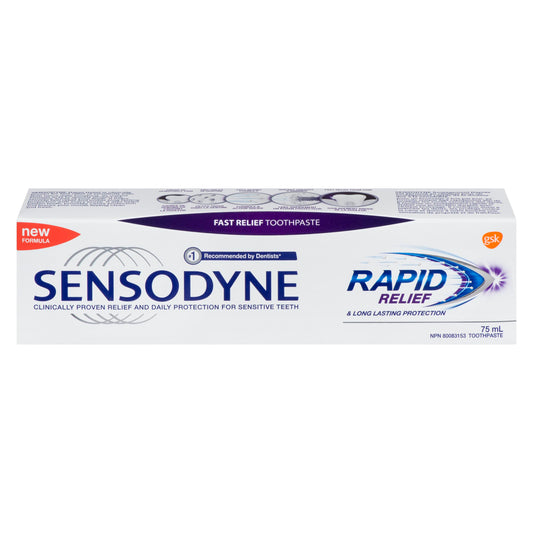 TOOTHPASTE SENSODYNE RAPID RELIEF 75ML