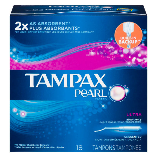 TAMPAX PEARL ULTRA UNSCENTED 18