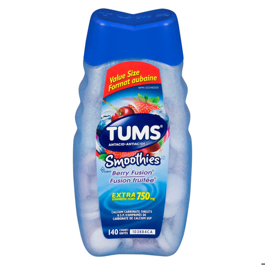 TUMS SMOOTHIES XST BERRY FUSION 140